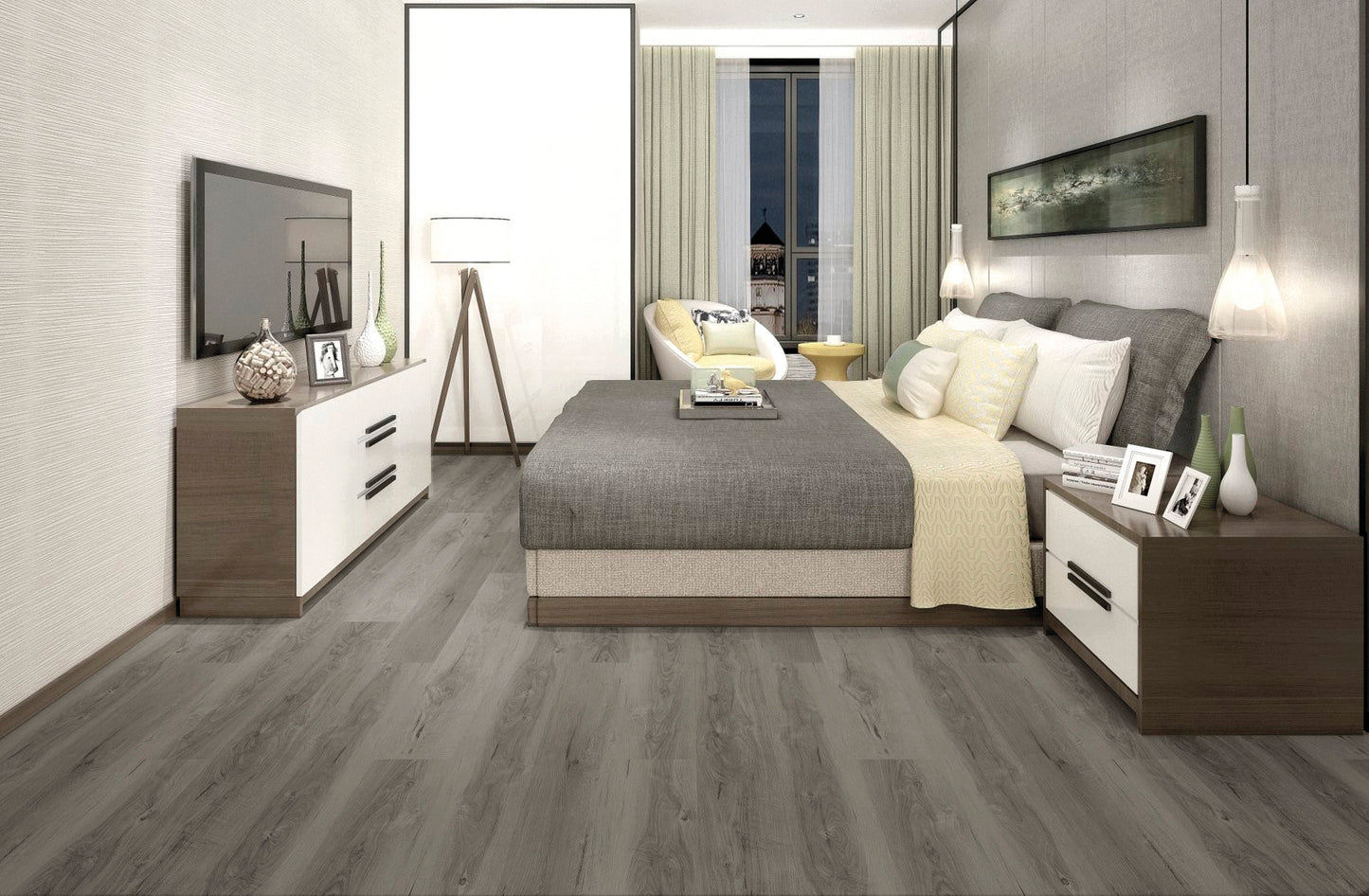 Boxer Smart-Wood Greige Rigid 18 x 122 cm
