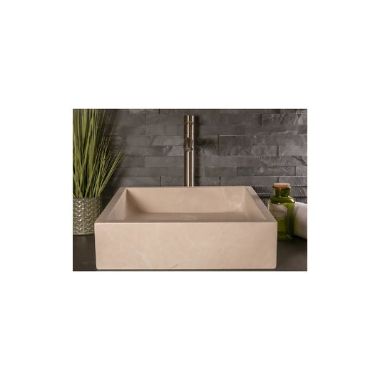 Natursteinbecken Asia Beige 45 x 45 cm