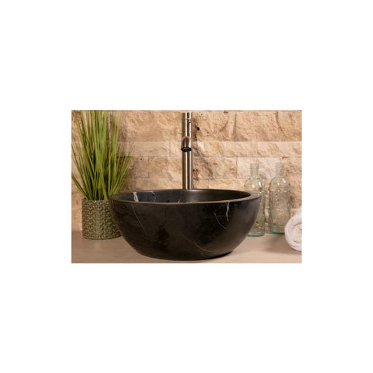 Natursteinbecken nero  40 x 15 cm