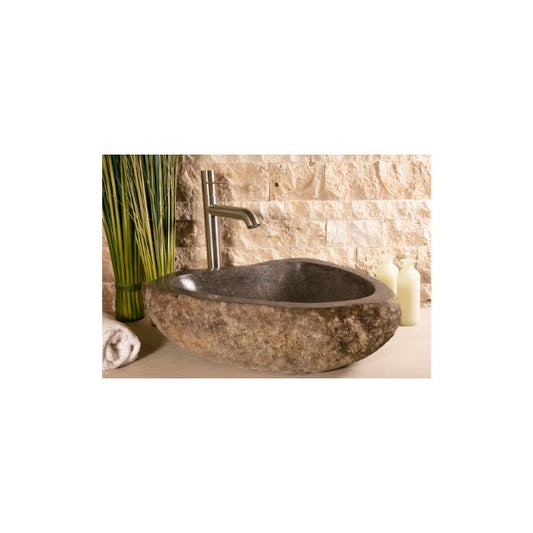 Natursteinbecken Riverstone  ca. 40 x 50 x 15 cm