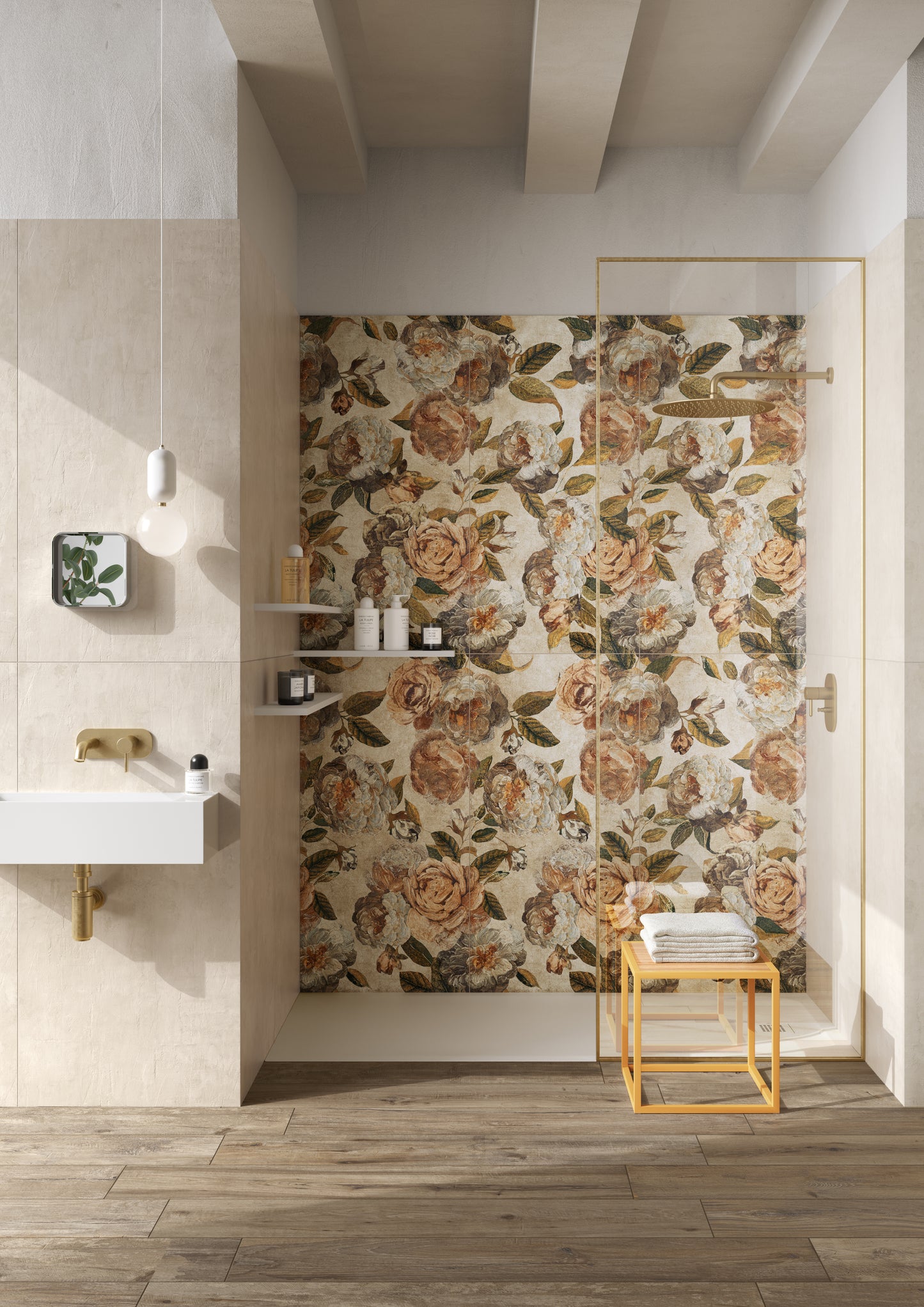 NAF Flowery beige nat rec