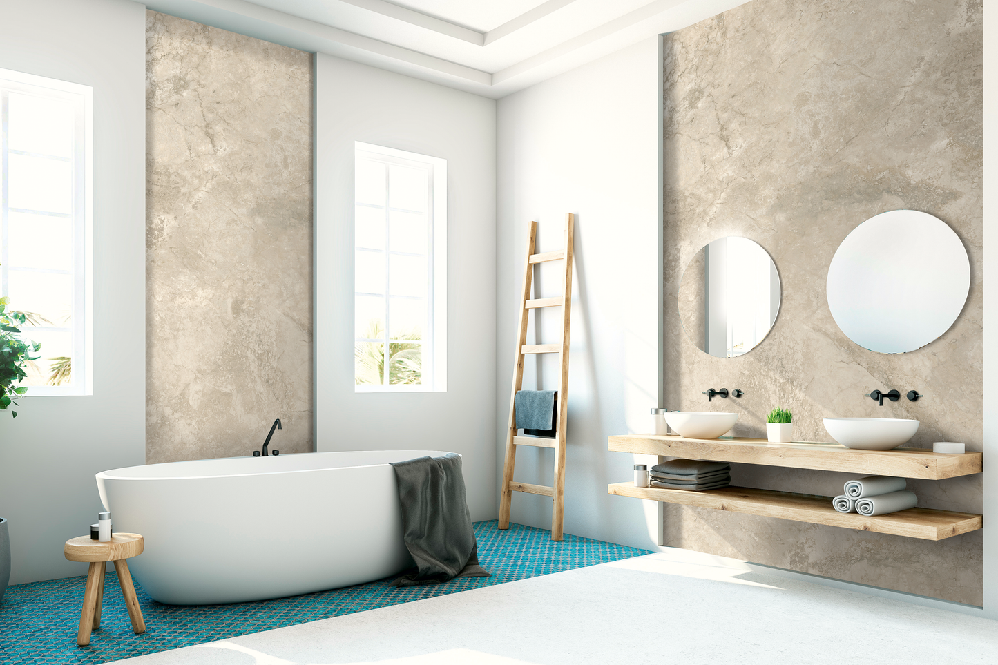 C+S Design Board Limestone Royal beige 125 x 255 cm