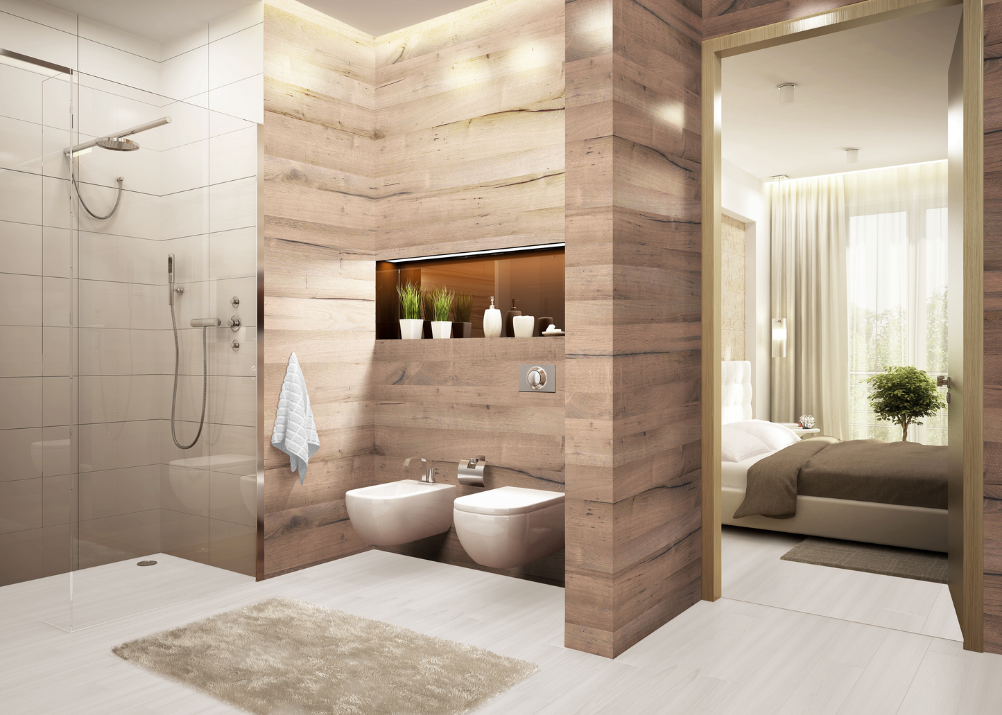 C+S Design Board Wood Oak light 125 x 255 cm