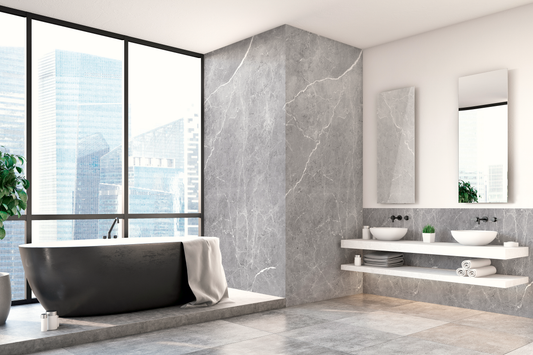 C+S Design Board Marble grey 125 x 255 cm