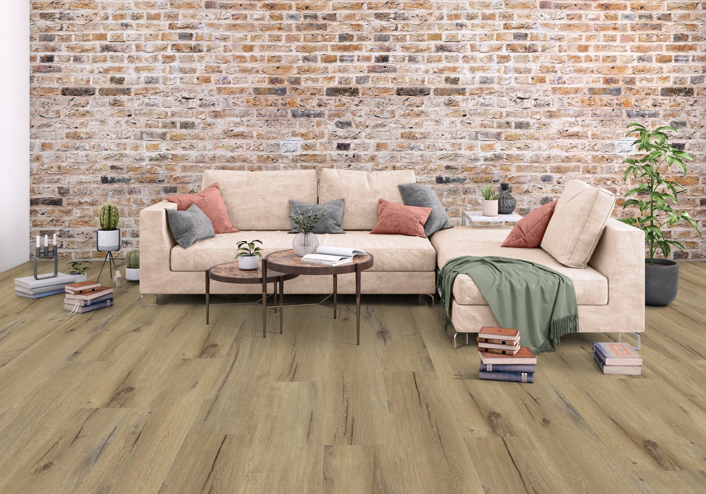 Gerflor Daintree Brown Dryback 23 x 150 cm